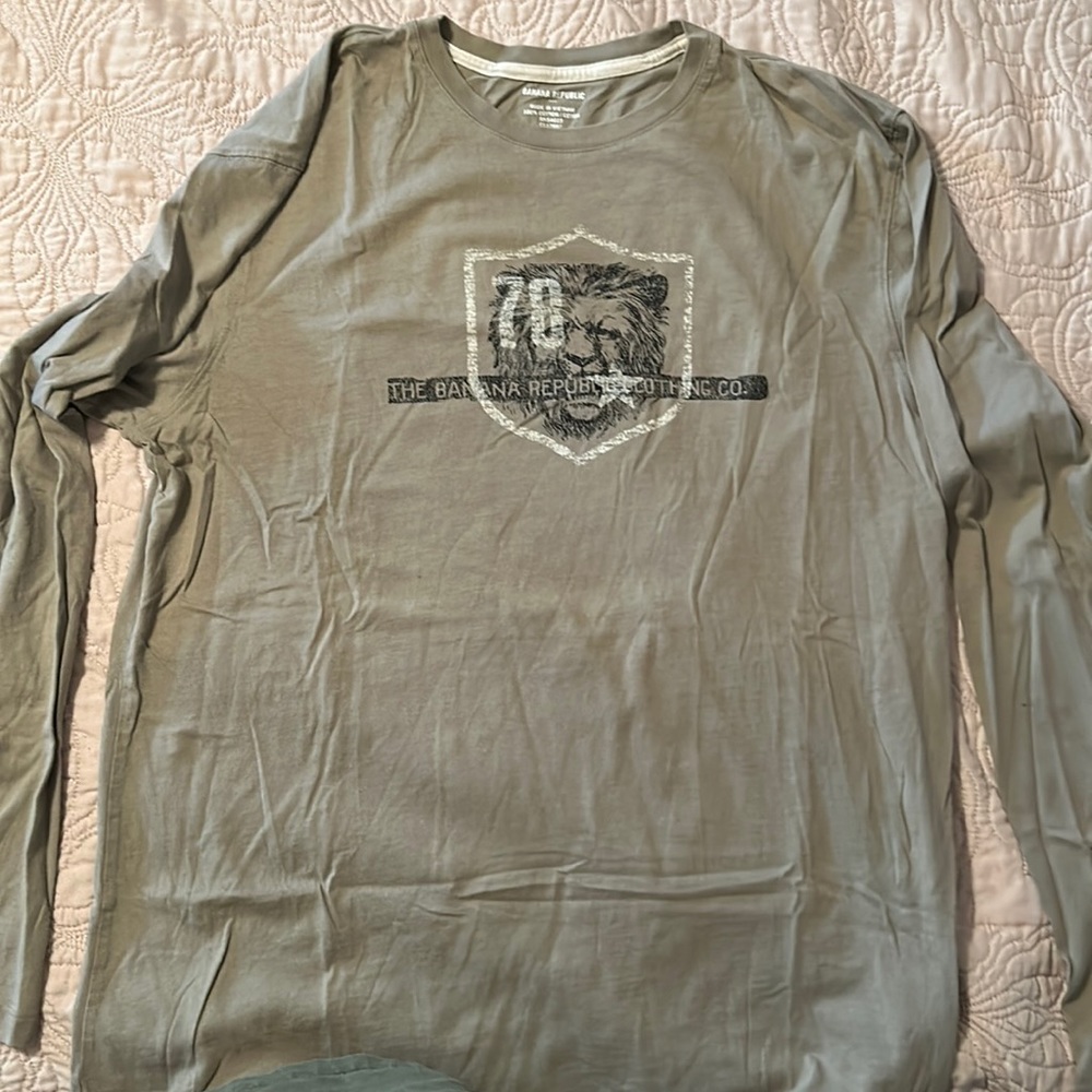 Banana republic, Grey tea, long sleeve, large